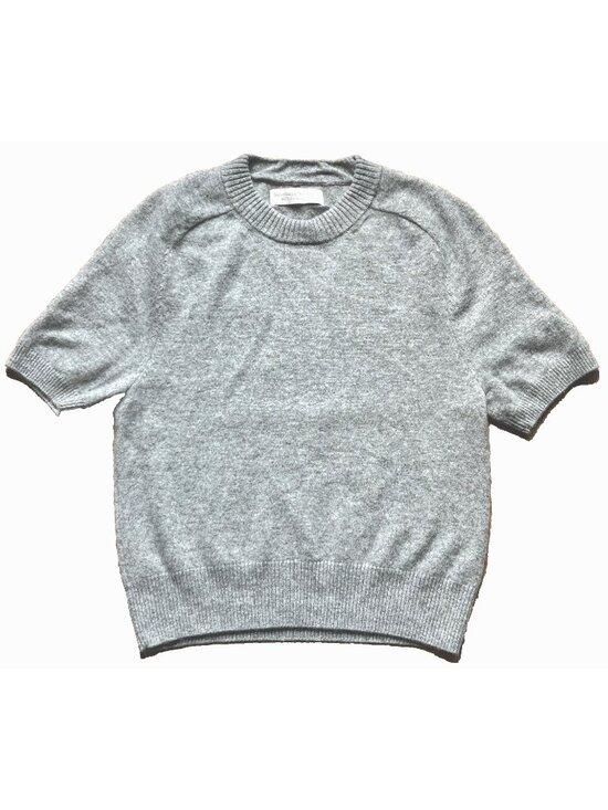Abercrombie & Fitch Sweaters - Abercrombie & Fitch Womens Gray 100% Cashmere Short Sleeve Sweater Tee Small